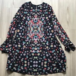 Floral long sleeve dress